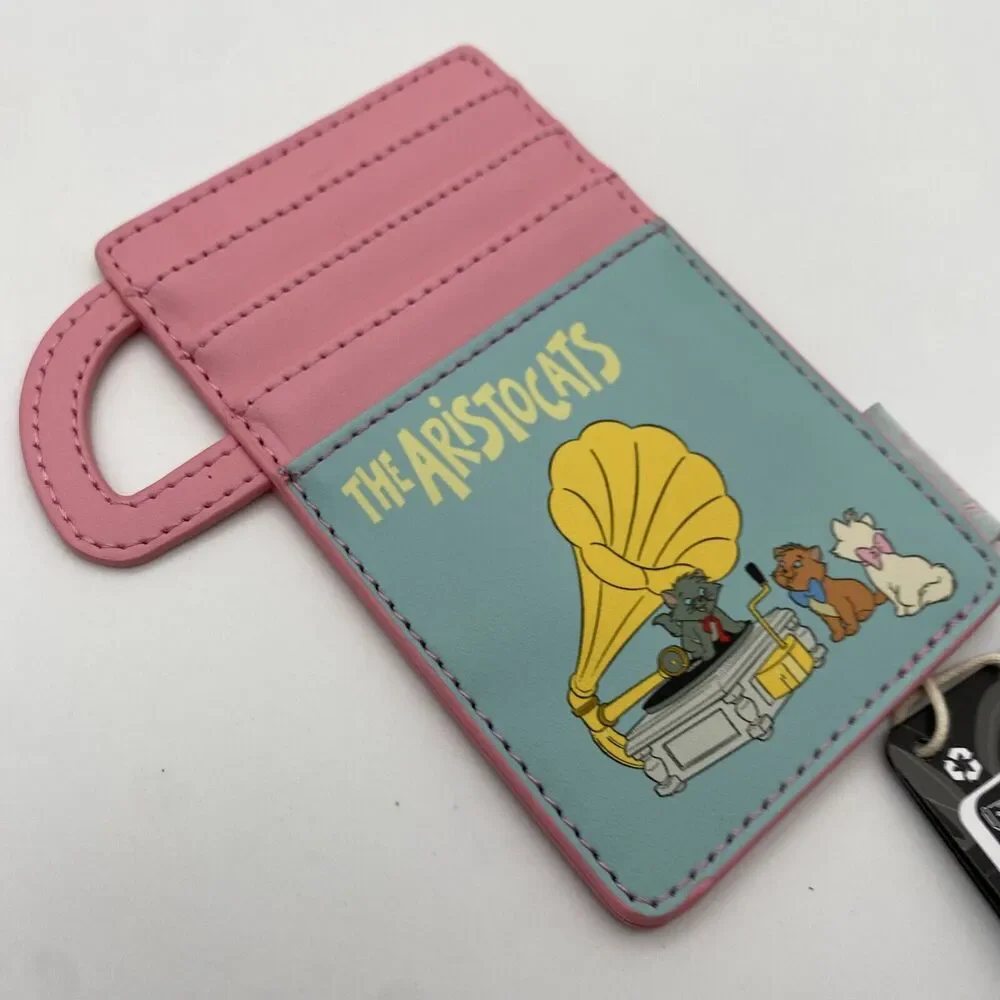 Loungefly Wallet Disney Aristocats Poster Duchess, Thomas, Marie Slim Cardholder